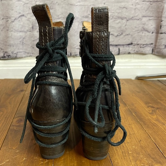 Bed|Stu Blaire booties Womens size 7 dark brown black color - Picture 4 of 10